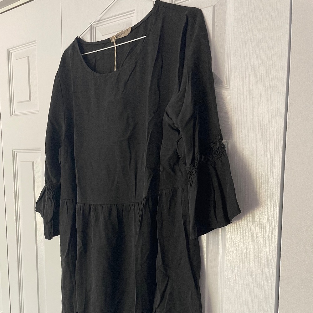 Lightweight black summer dress